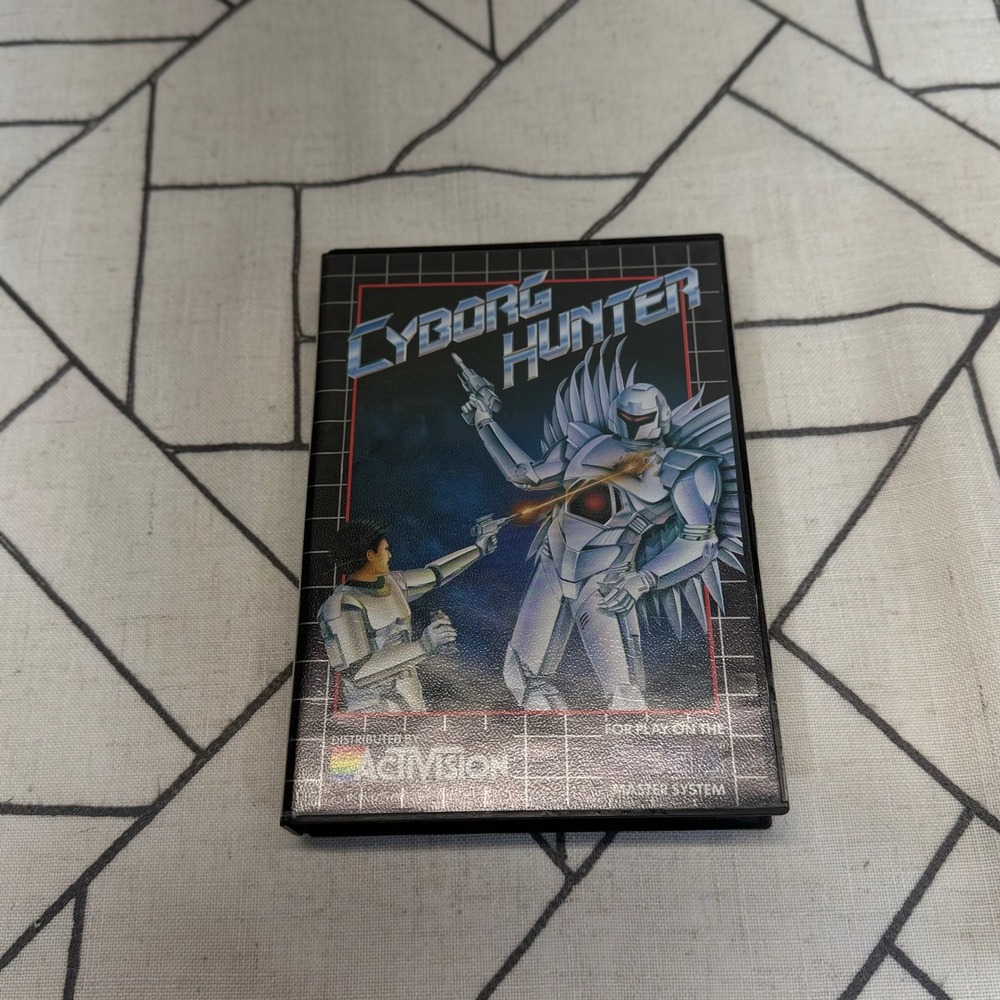 Sega‎ Cyborg Hunter Master System Game Black Activision 1988 Complete CIB